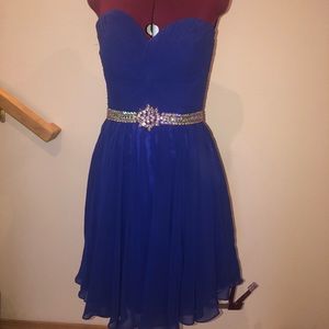 Royal blue homecoming dress